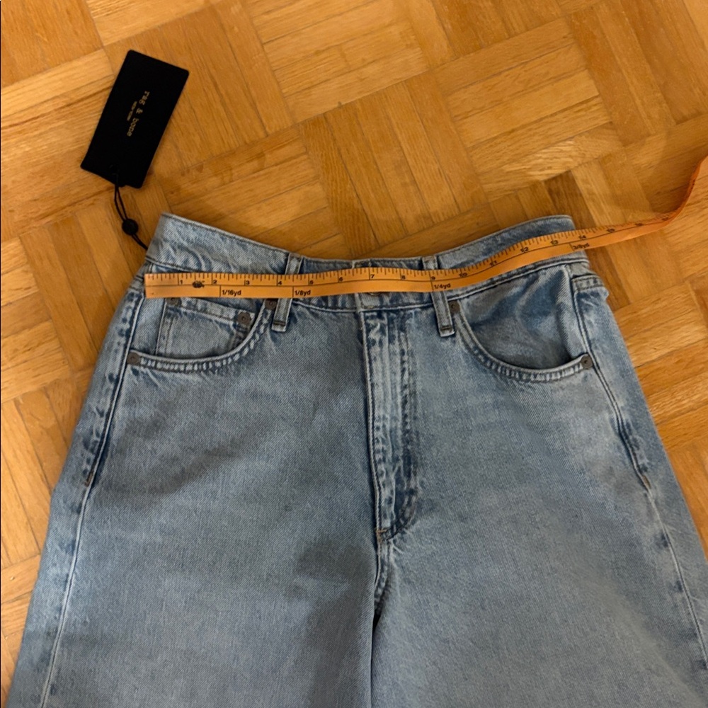 Rag& Bone Wide-Leg Light Blue Jeans - Picture 2 of 13